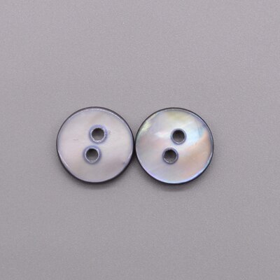 Botones de costura de concha Natural, mopa de Color nácar, botón de concha redonda, accesorios de costura para ropa, bricolaje, 12mm, 30 unids/lote: 002 grey