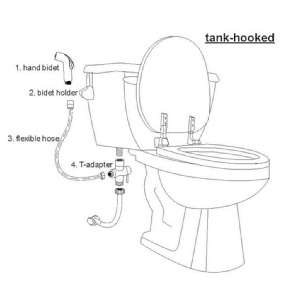 Kraner håndholdte bleier abs slange baderomstilbehør dårlig bidet hjemme dusjholder rustfritt stål toalett sprøyte
