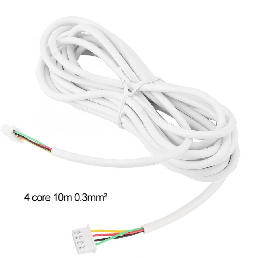 10m avvr 4*0.3 4 wire kabel til video intercom farve video dør telefon dørklokke kablet intercom kabel