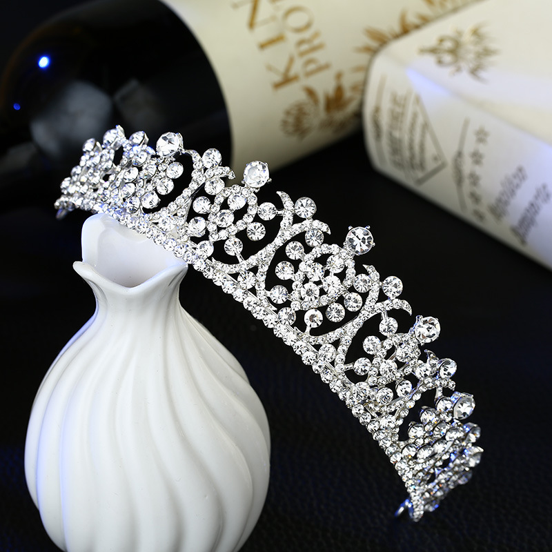 Bruid Bruiloft Haar Sieraden Crystal Tiara Bridal Crown Crystal Mode Accessoires