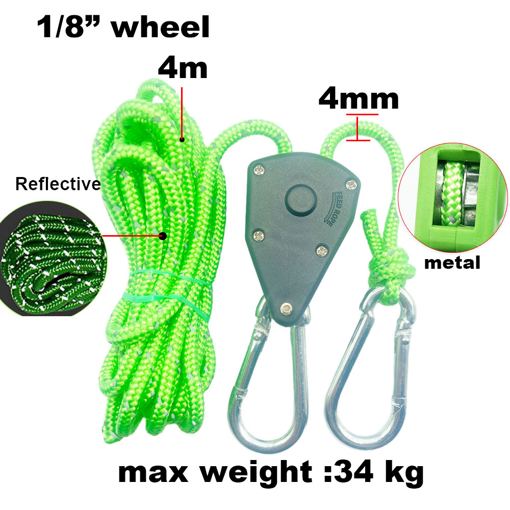 4/6/10mm Zelt Einstellbare Seil Verschluss Feste Schnalle Riemenscheibe Schlüssel Ratsche KleiderbüGel Lichter Heben Camping Markise Wind Seil