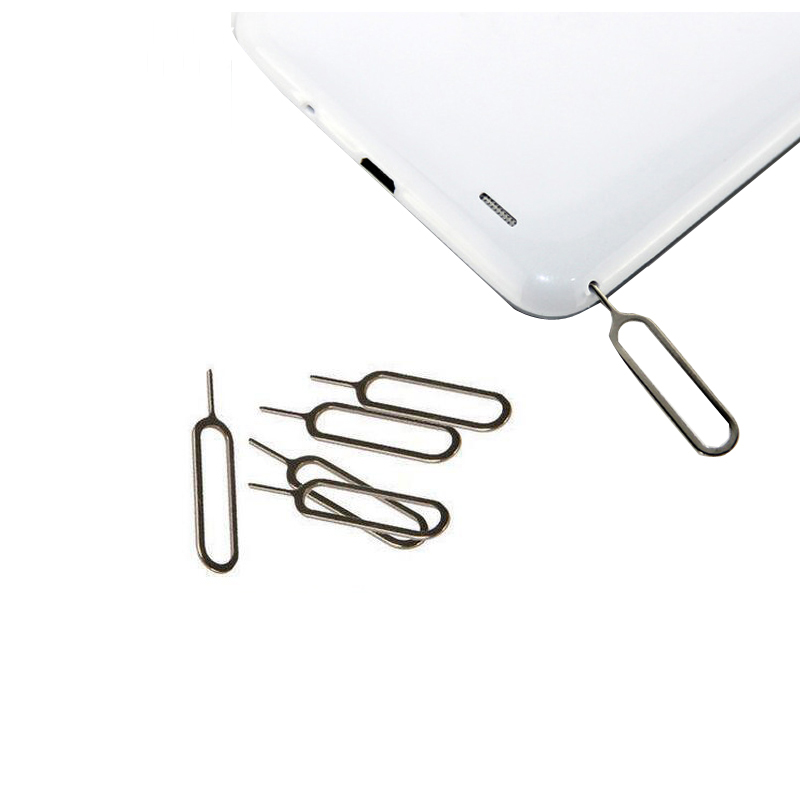 10 Pcs Handig Sim Card Naald Voor Iphone 5 5S 6 6S 7 8 X Voor Ipad 2 mobiele Telefoon Tool Tray Holder Eject Metalen Pin