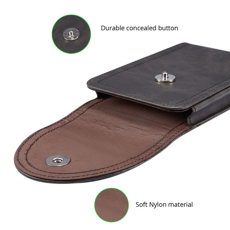Ceinture universelle pince étui téléphone pochette pour Huawei P30 P20 Pro P20 Lite mate30 20 nova5 4 3 honor9X 8X10 housse de sac en cuir