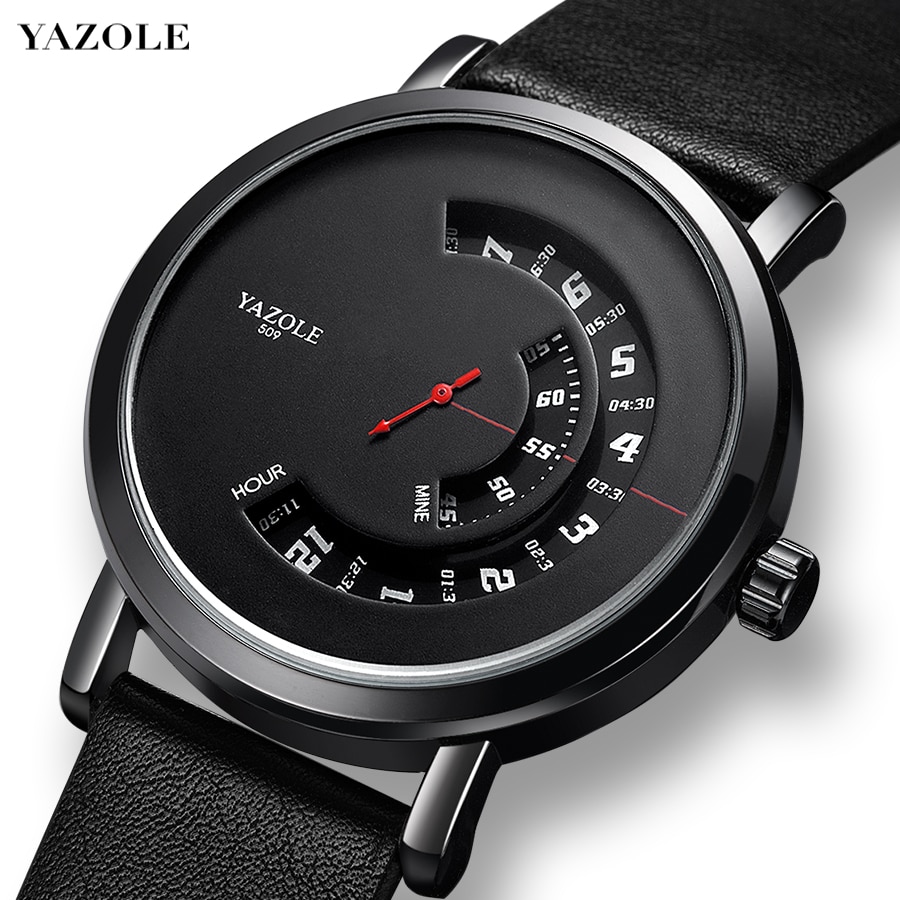 Yazole Hollow Heren Horloges Mannen Luxe Top Waterdichte Quartz Horloge Mode Creativiteit Mannen Unieke Horloge Relogio Masculino