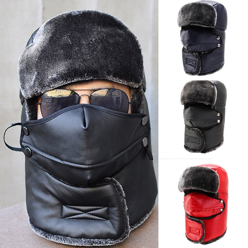Ademende wintermutsen voor heren en dames, warme fleece gezichtsmaskers, oorbeschermers, skimaskers, snowboardmutsen, fietsmutsen, winddichte mutsen, 5 kleuren