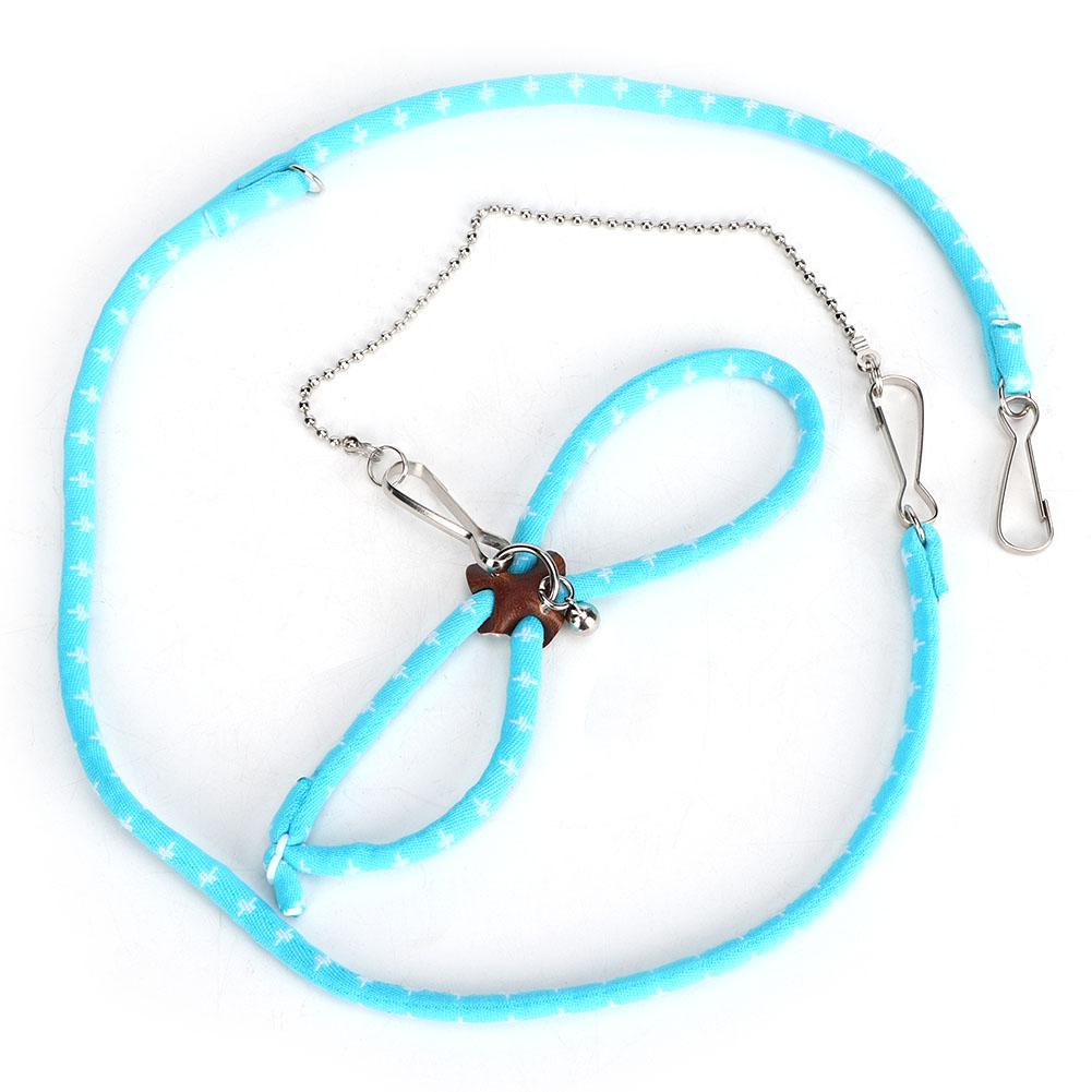 Arnés de hámster con cascabel para mascotas, arnés ajustable para rata, ratón, hámster, buscador de hurón: Blue