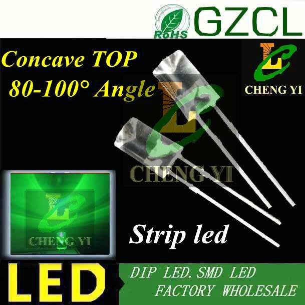 1000 witte 5mm strip led Concave dip led 6000-7000 k 3.0-3.5 v boom led diode