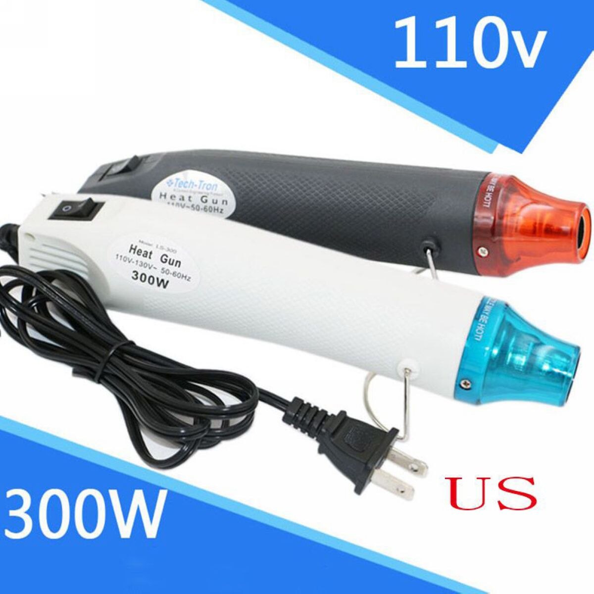 110v/220v 300w krimpkous luchtspuittemperatuur elektrische spuitmonden gereedschap