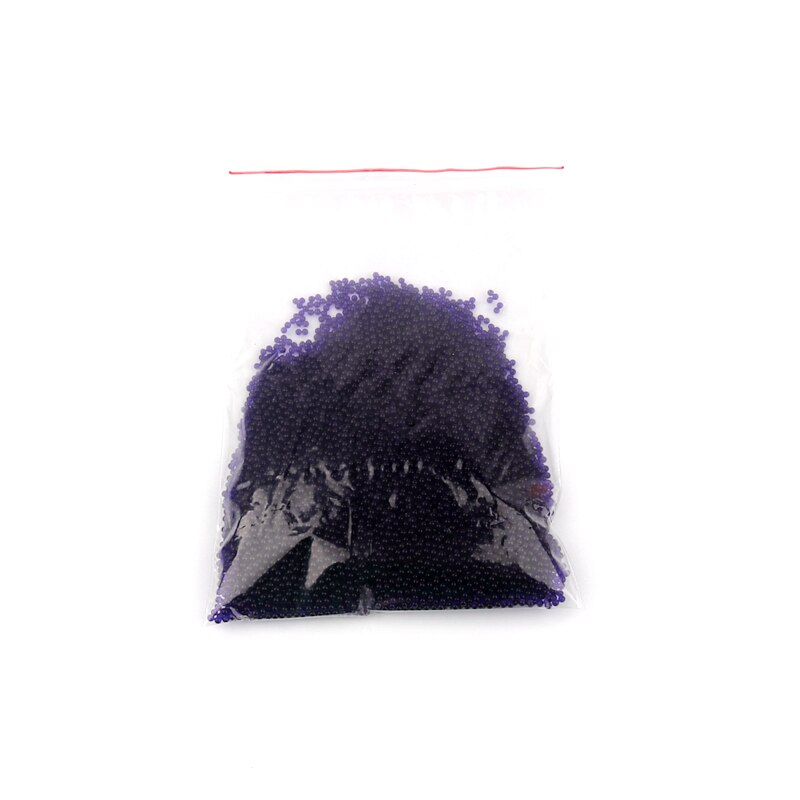 500pcs 11-13mm Pearl Shaped Polymer Crystal Soil Water Beads Mud Grow Magic Jelly Gel for Potted Plants Decoration: purple