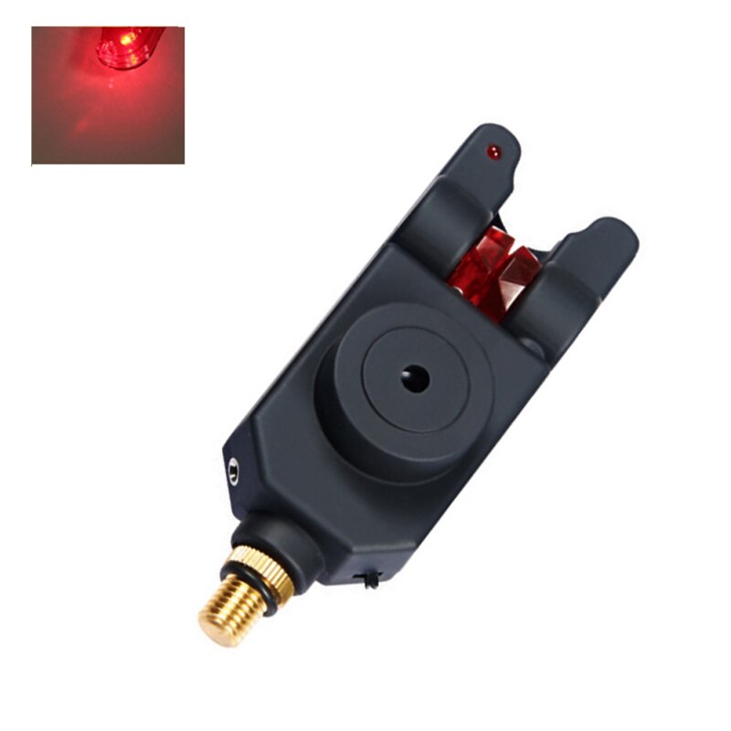 aetheed 1 pieza 2 LED tono ajustable, sensibilidad al volumen, alerta de sonido, alarma de mordedura de Pesca, resistente al agua, alarma de pesca, Ro: R