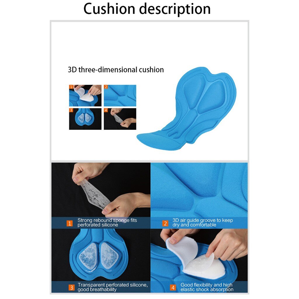 Männer Gepolsterte ausgebeult Radfahren kurze Hose Reflektierende MTB Mountainbike Fahrrad Reiten Hosen Wasserdicht verlieren passen kurze Hose 3D Gel #3