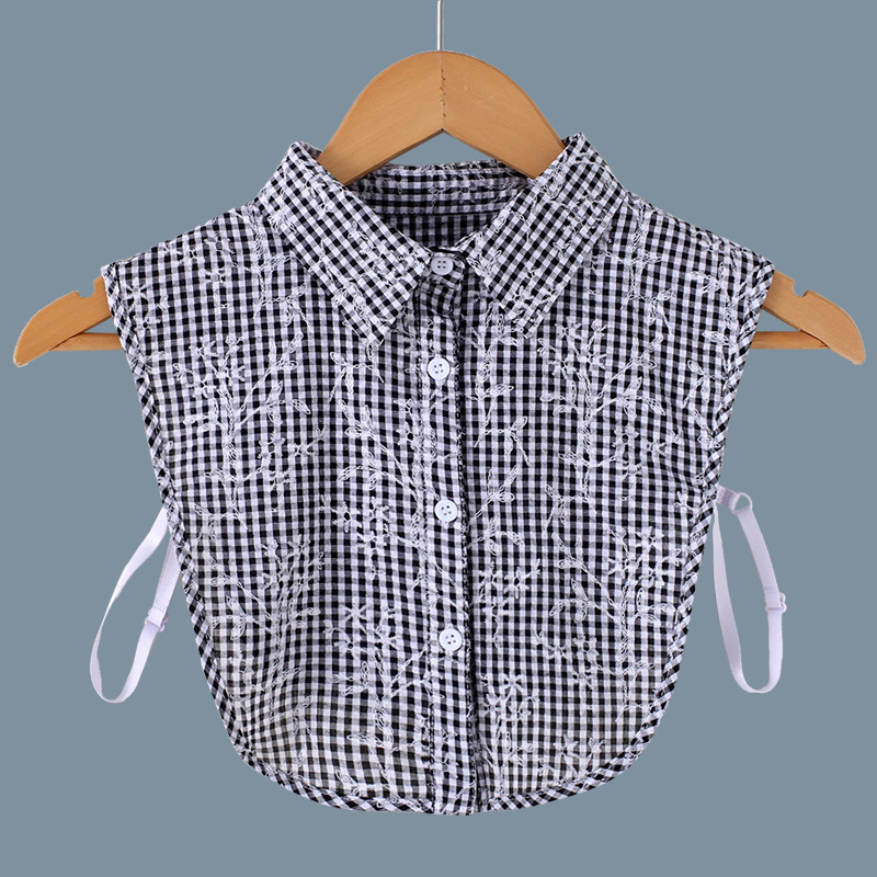 Swetaer Nep Kraag Blouse Vintage Afneembare Kraag Voor Woman Valse Kraag Revers Blouse Top Faux Col Kleding Accessoires: Default Title