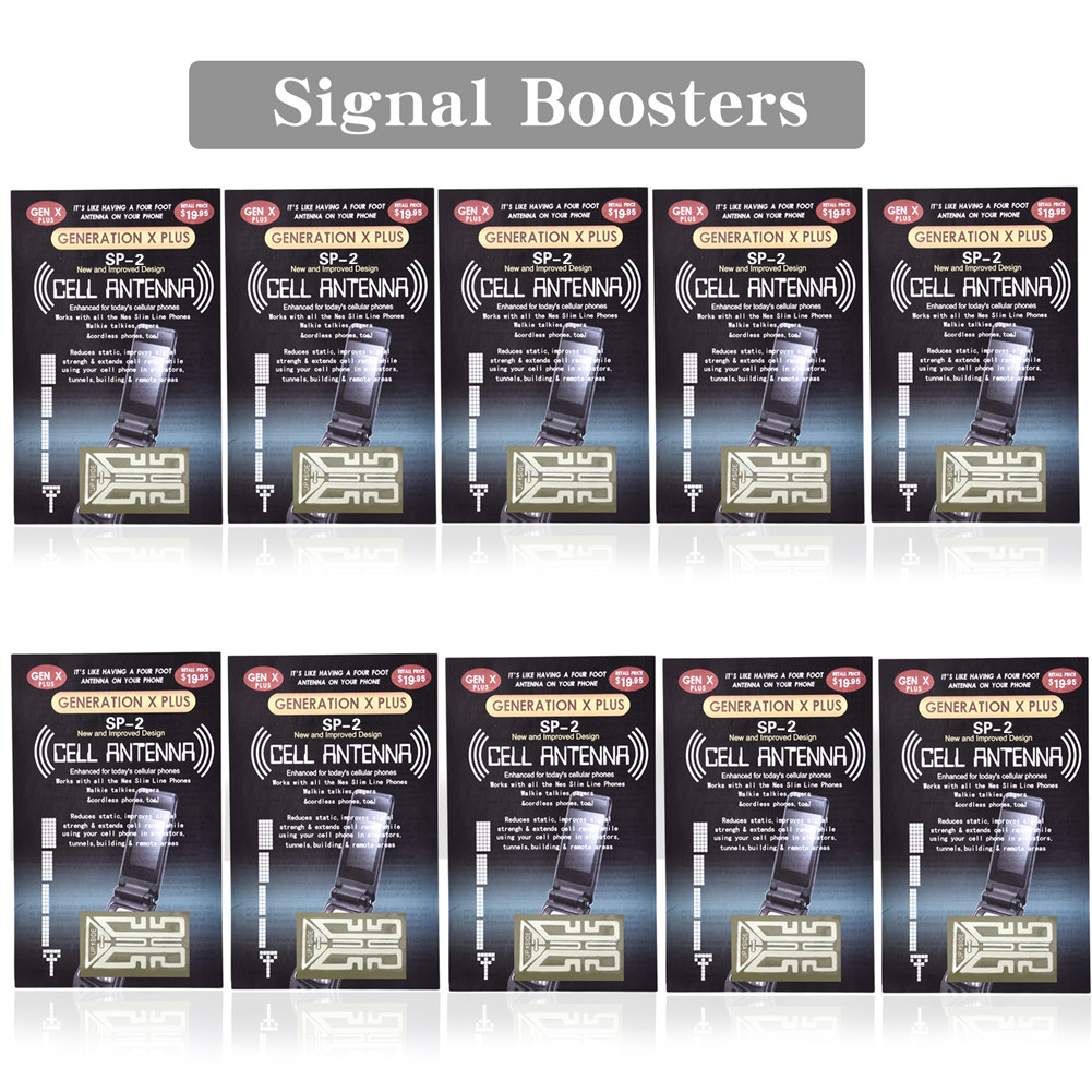 10 x Cell Phone Signal Boosters Mobile antenna amplifier - The Latest SP-2 Antenna GENERATION X PLUS