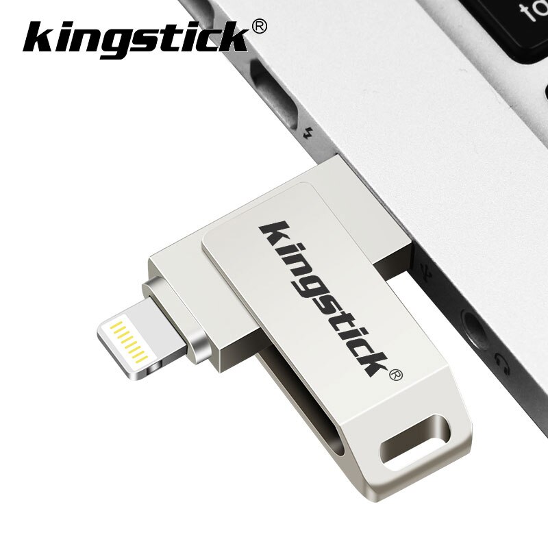 Usb Flash Drive For iPhone 6/6s/6Plus/7/7Plus/8/X Usb/Otg/Lightning 2 in 1 Pen Drive For iOS External Storage Devices