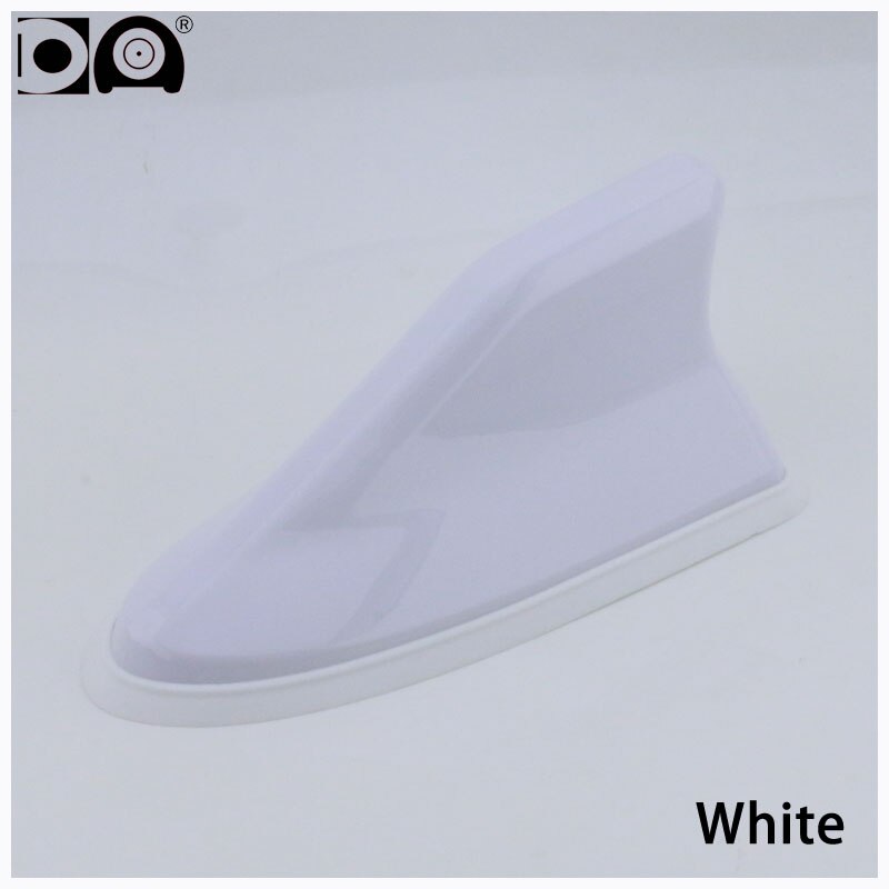 Renault Megane Waterproof shark antenna Strong radio signal Piano painting Abs plastic: White