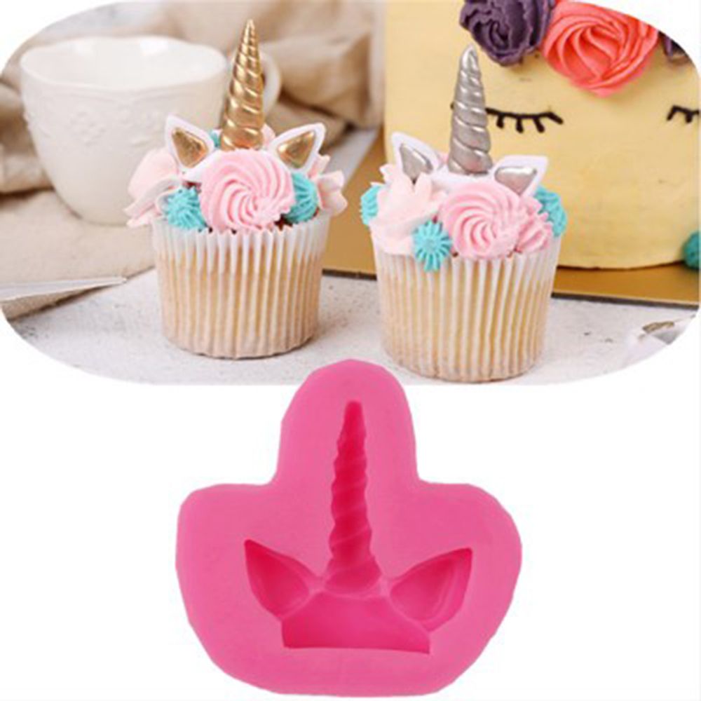 1 pc Cake Tool Unicorn Horse Ear Silicone Mold Sugarcraft Chocolate Fondant Tool Sugarcraft Mould