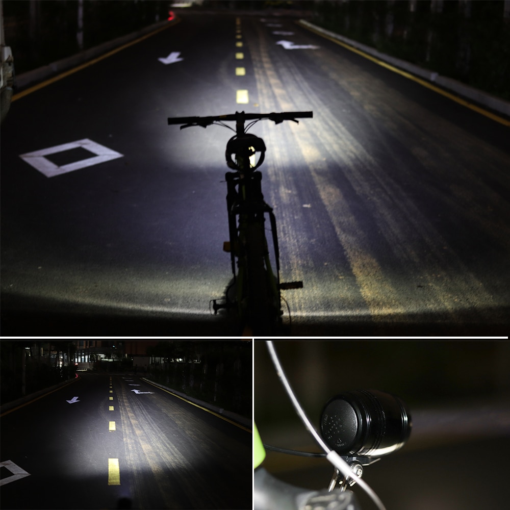 WEXPLORE Ebike Koplamp Ingebouwde Luidspreker Ingang 24V 36V 48V 100Lux LED Licht E Fiets Lamp Elektrische Fiets scooter Onderdelen