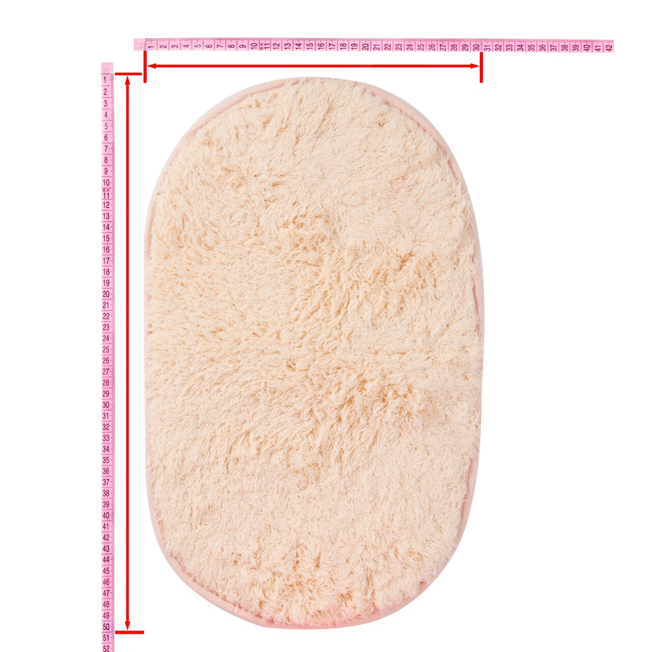 Pehmeä imukykyinen muistivaahtokylpy kylpyhuone makuuhuoneen lattia suihkumatto liukumaton matto 30*50cm: 2