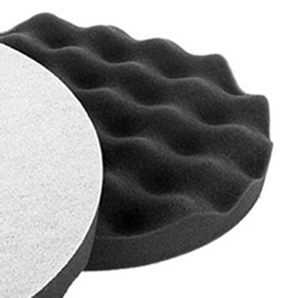 Esponja rueda esponja para encerar protección de pintura de coche 2 uds esponja disco de pulido negro onda pulido