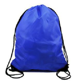 Popular Polyester Kids Drawstring Backpacks Travel Storage Shoulders Bag Beach Outdoor Sport Gym Bag Clothes Dance Shoe Bag: Blue