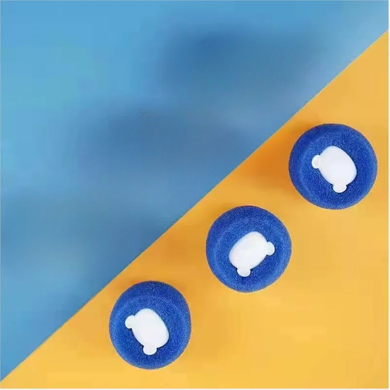 Épilateur réutilisable pour animaux de compagnie, piège à fil, adhésif en laine, buanderie, filtres de lave-linge, 1, 3, 5 boules de séchage en laine E Lavar Roupa: Bleu