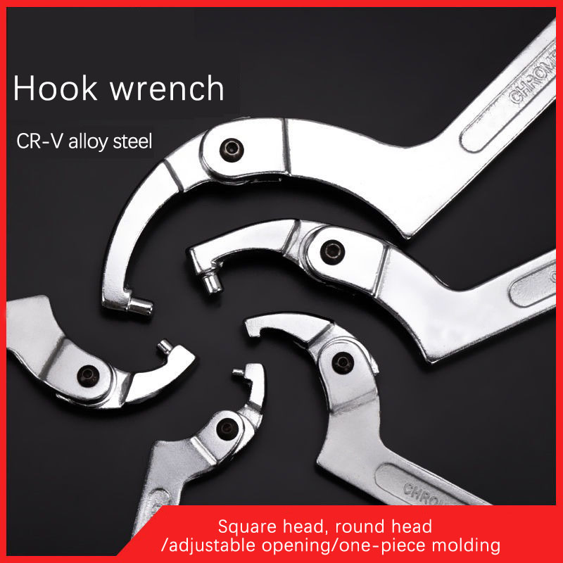 Crescent wrench Adjustable wrench hook C-wrench tool nut bolt Hand tool
