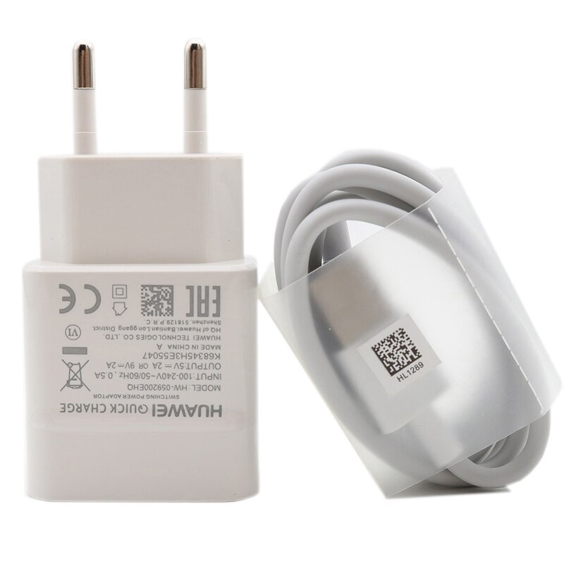 Huawei 9V2A Eu/Us Fast Charger QC2.0 Quick Fast Charge Adapter Type C/Micro Usb Kabel Voor Mate 7 8 10Lite P8 9 10Lite Honor 8