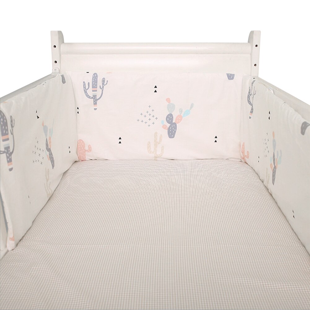 Almofadas em forma de u macio algodão mistura protetor berçário cama lavável destacável casa anti-colisão bebê seguro decoração berço pára-choques: 1