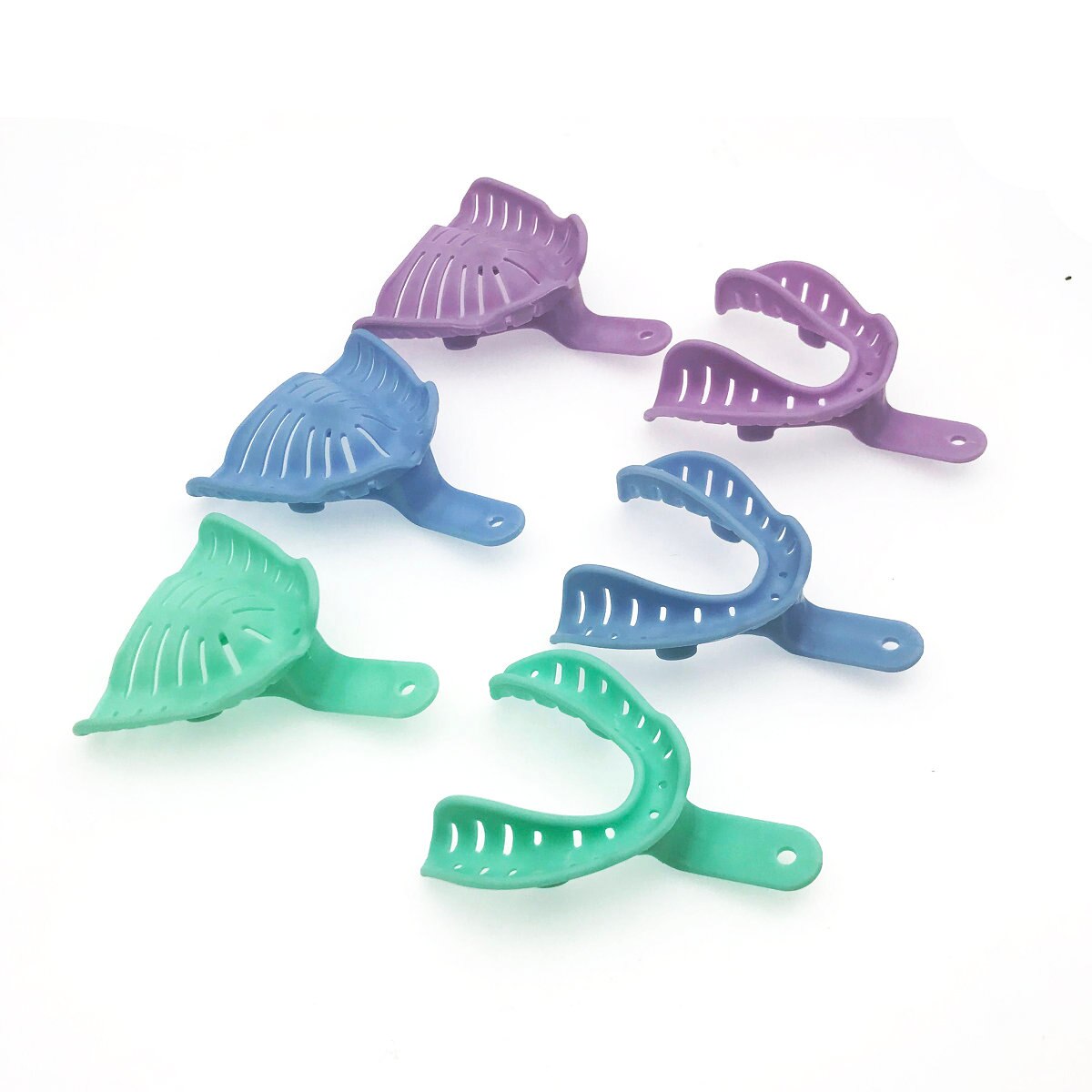 6Pcs Colorful Dental Impression Trays Plastic Mate... – Grandado