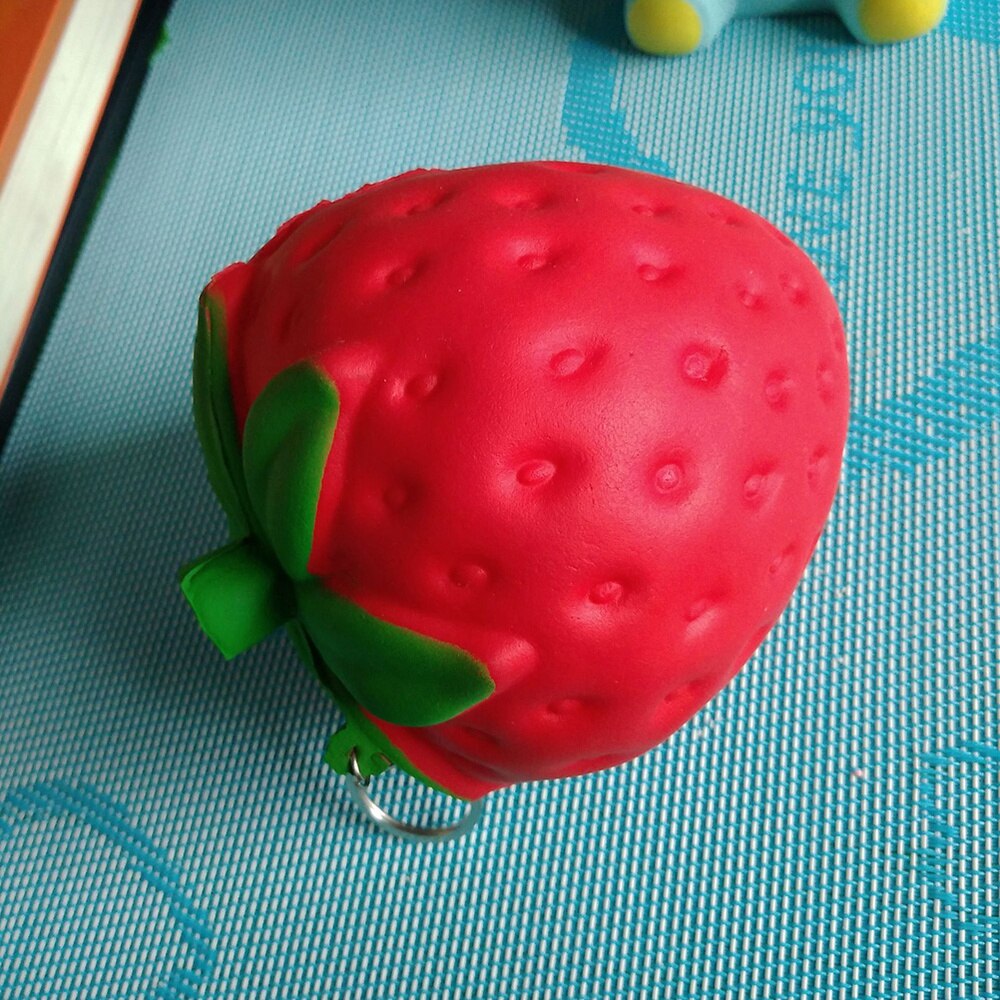 Kawaii Cute Strawberry Jumbo Soft Foam Stress Relief Toy Scented Slow Rising Squeeze Vent Toy