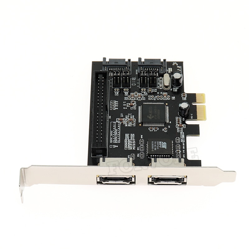 Combo de 2 puertos SATA 2,0 + IDE + 2 puertos eSATA PCI-e PCI express, tarjeta controladora SATA IDE PCI e, tarjeta adaptadora