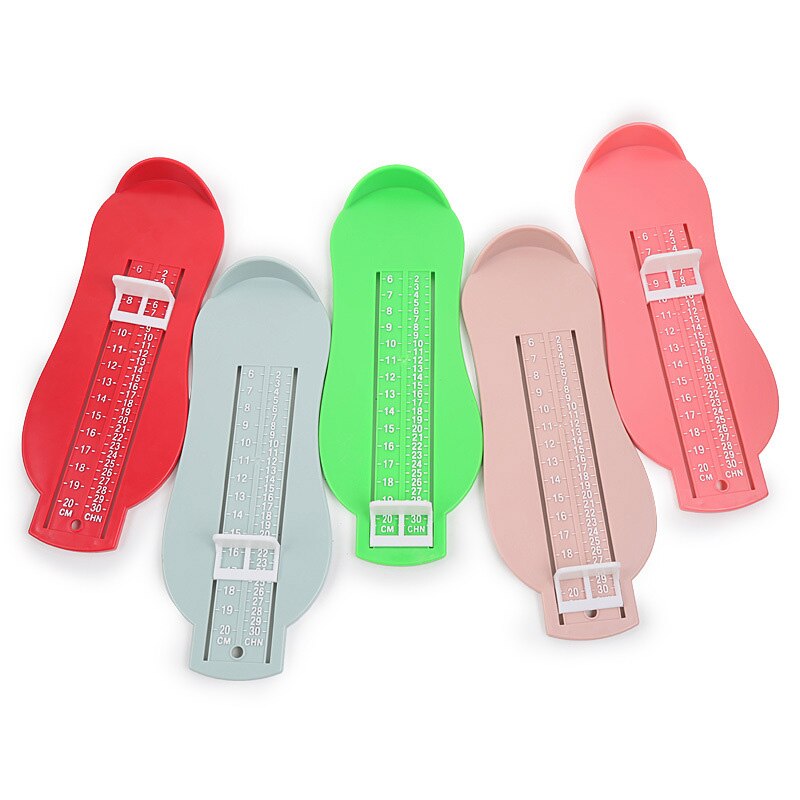 Medidor de medida del pie para niños, regla de medida del tamaño de los zapatos, herramienta, dispositivo de medición de la longitud de los zapatos de bebé, accesorios
