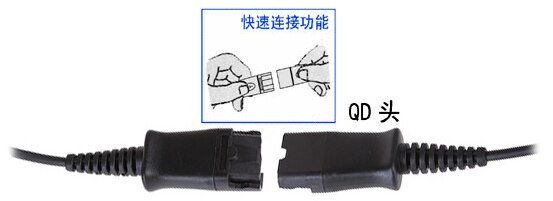 3 PCS Gold-Plated Headset QD to 3.5mm Quick Disconnect Cable Compatible with Plantronics and VoiceJoy Headsets,Dual 3.5mm Plug