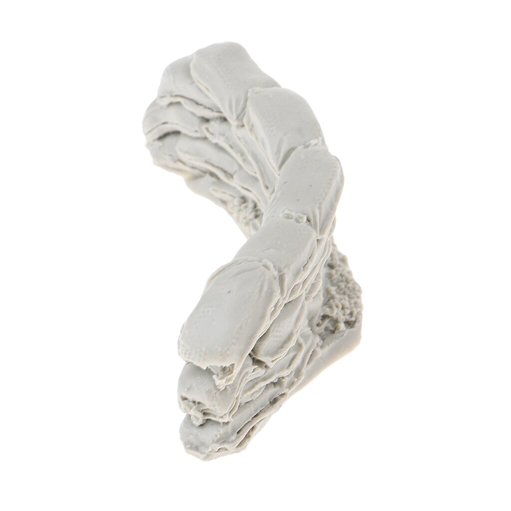 2pcs 1/35 Resin Model Scene Sand Table Accessories Sandbags Wall C Unpainted Kit