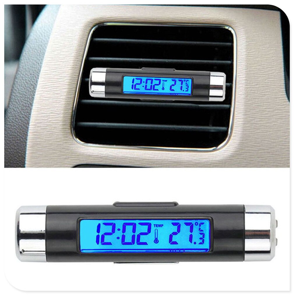 Voiture numérique lcd température horloge temps évent pour fiat punto palio uno idée bravo sedici grande tipo qubo panda mobi