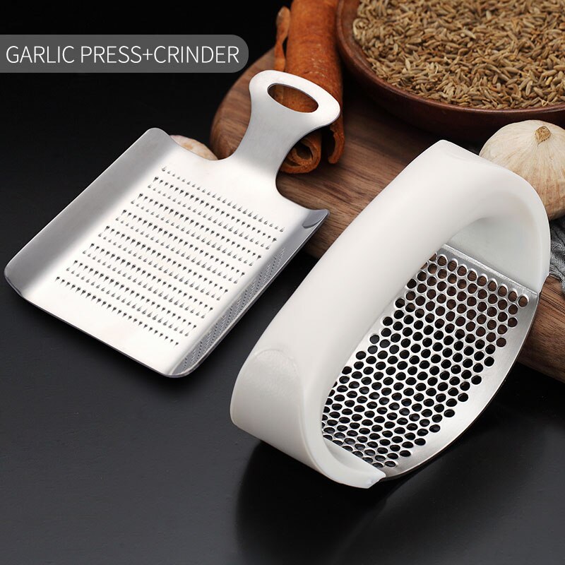 Bouton pression ail en acier inoxydable | Lien VIP pour TOM: White With Grinder