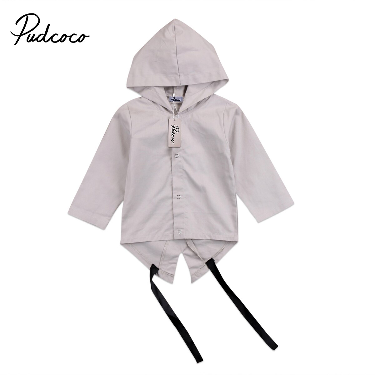 UNS Lagerbier Baby Kleinkind Jungen Mäntel knapp drucken Mit Kapuze Jacke Frühling Herbst Outfits Kleidung Lange Hülse Geschmack gürtel Mit Kapuze Mantel