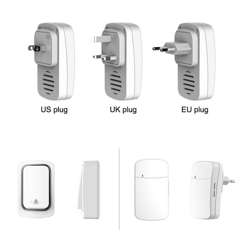 VIDEW Wireless Doorbell No Battery Required Doorbell with Chime IP68 Waterproof Self-Powered Door Bell Home Cordless Timbre Call