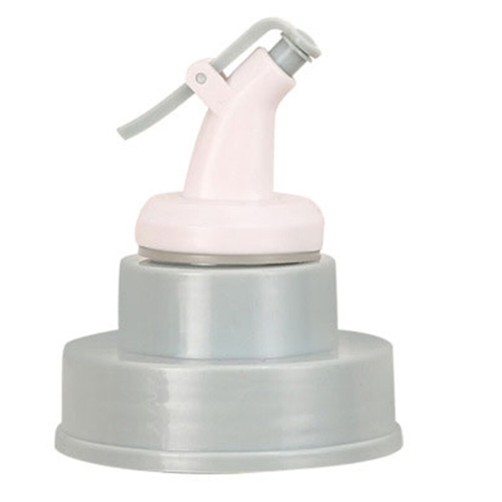 Köksmaterial flip top sprit dispenser munstycke olja vin vinäger flaska hällare med lock propp: Blå plast