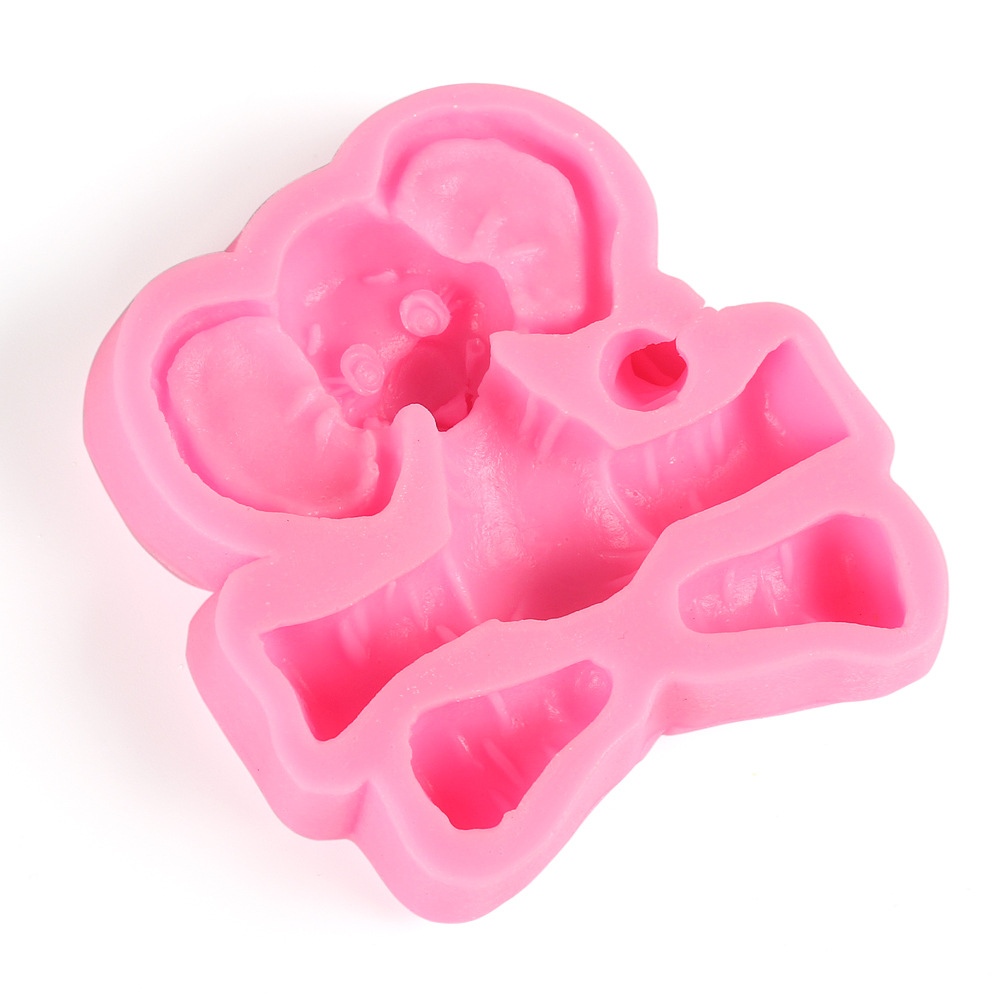1PC 3D Animal Elephant Silicone Mold Fondant Sugarcraf Mold Cake Decorating Tools Chocolate Candy Gumpaste Soap Resin Clay Mould