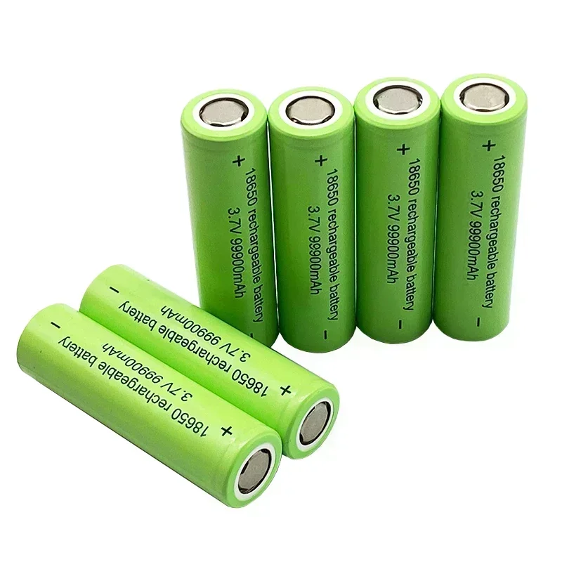 Original 18650 lithium battery 99900mAh 3.7V rechargeable battery flashlight battery toys, etc.