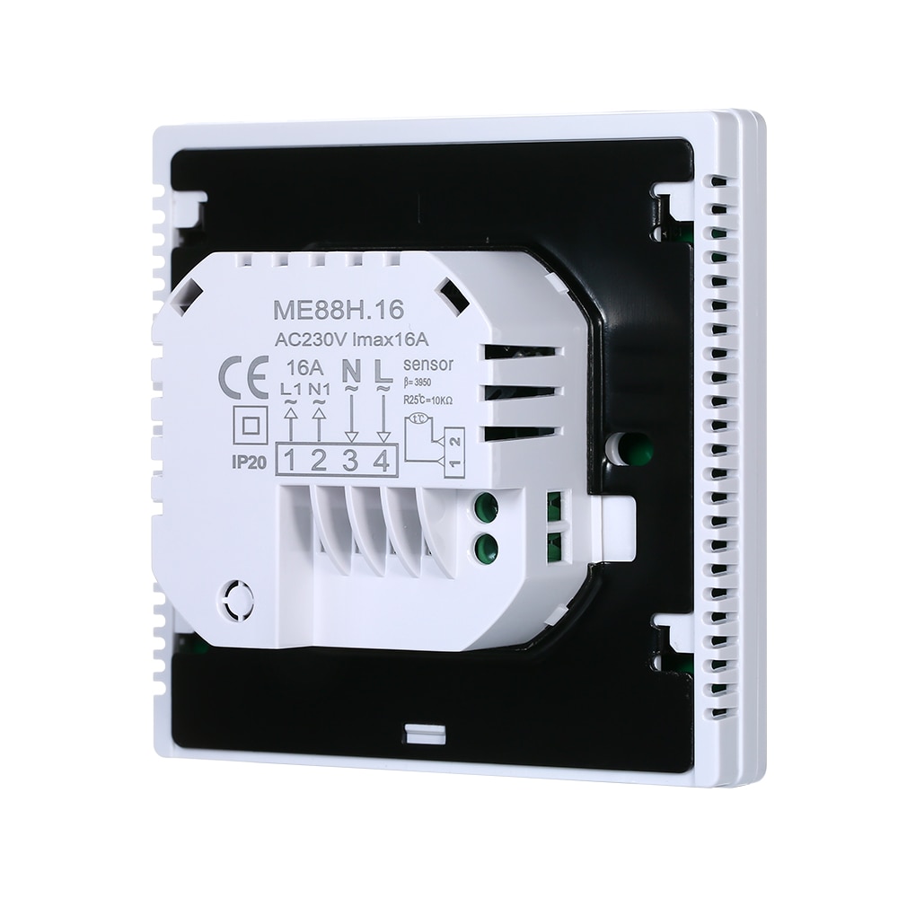 Wifi smart termostat med app styring 5-95 ℃ temperaturregulator til elektrisk gulvvarme vand/gas kedel med lcd skærm