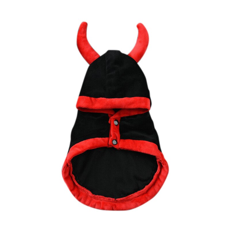 Halloween Huisdier Kostuums Leuke Cosplay Vampier Mantel Cape Hond Cap met Cosplay Hoorns Halloween Dressup: XL