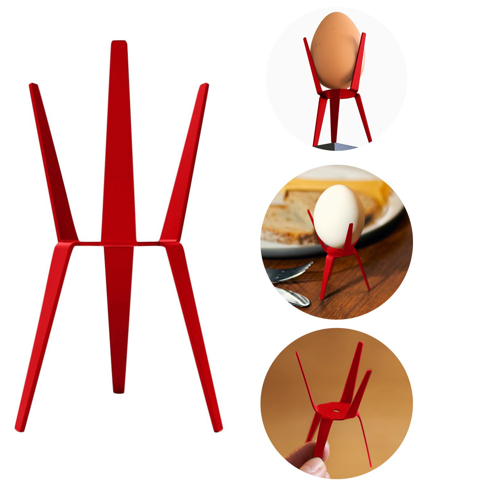 Plastic Tripod Simple And Fashionable Kitchen Decoration Support Stand Egg Rack Decoration Kitchen Decoration 1/3/5pc×bracket