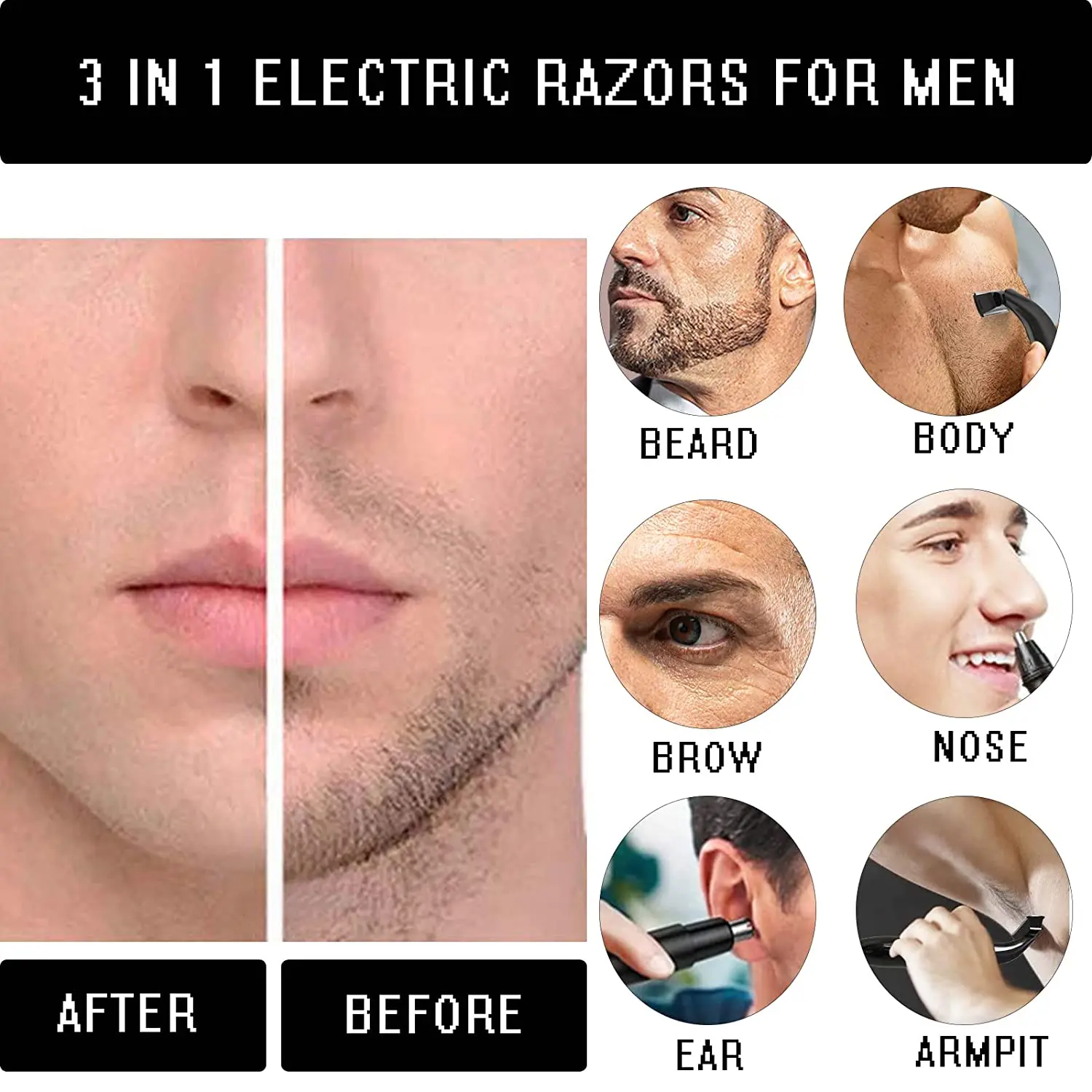 Intieme Gebieden Kapsel Precisie Scheerapparaat Mannen Bikinilijn Gevoelige Scheermes Ballen Eieren Schaamhaar Scheren Trimmer Gezicht Baard Clipper