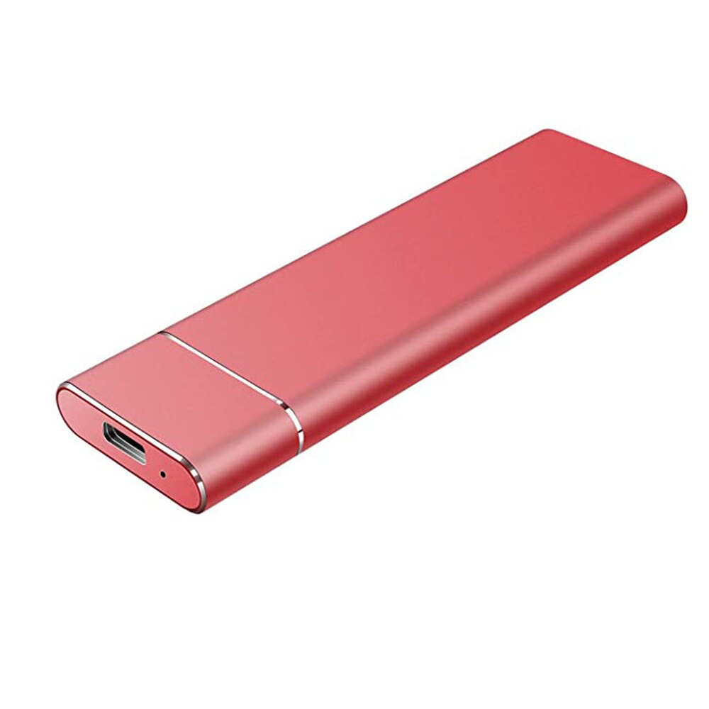 Unidad de estado sólido móvil SSD 1/2/4T, dispositivo de almacenamiento, disco duro externo portátil tipo C, USB 3,0, disco duro de estado sólido para ordenador portátil: Red 2T