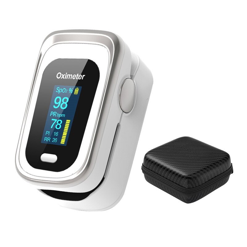 Professionele Pulsoximeter SPO2 Pr Pi Rr Hartslagmeter Oled Vinger Oximeter Draagbare Bloedzuurstofverzadiging Pulse Meter saturatiemeter vinger zuurstofmeter hartslagmeter pulsoxymeter: 2001-B-ZH