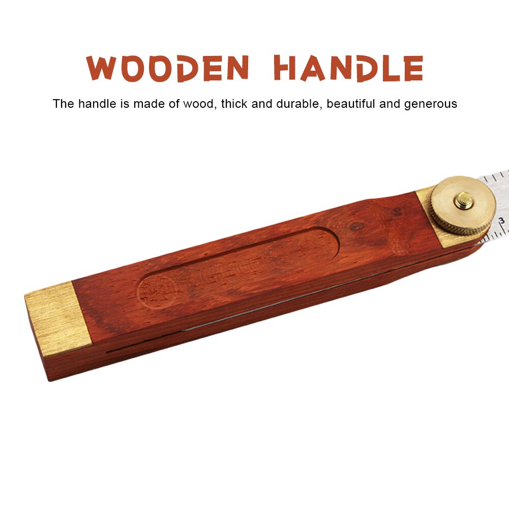9" Sliding Bevel Gauge Adjustable Gauge Measurement Tool Hardwood Handle Angle Finder Woodworking Tool