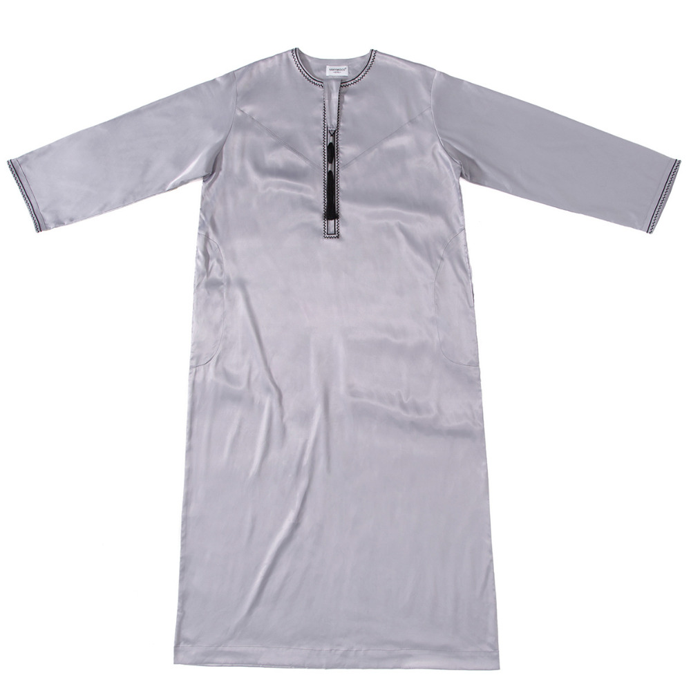 Eid Jurk voor Moslim Mannen Jubba Thobe Heren Abaya Islamitische Eid 2025 Ramadan Lange Gewaad Saudi Musulman Dragen Kaftan Dubai Arabische Jurken