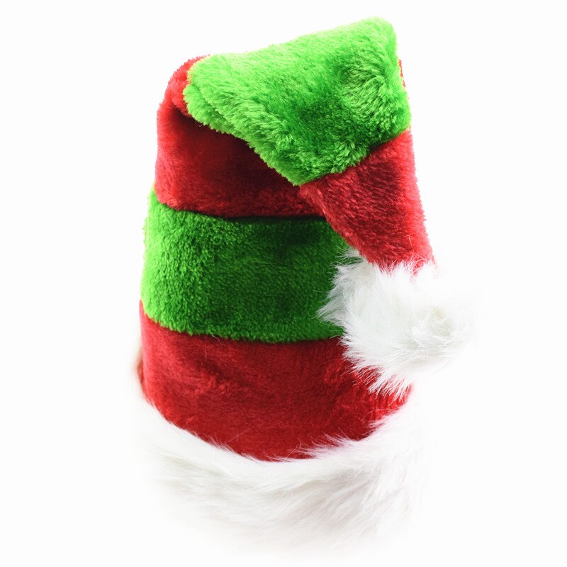 Sombreros de Navidad de Papá Noel para adultos y niños, gorros de árbol de Navidad, rojo azul a rayas, decoración de navidad, de Año ,